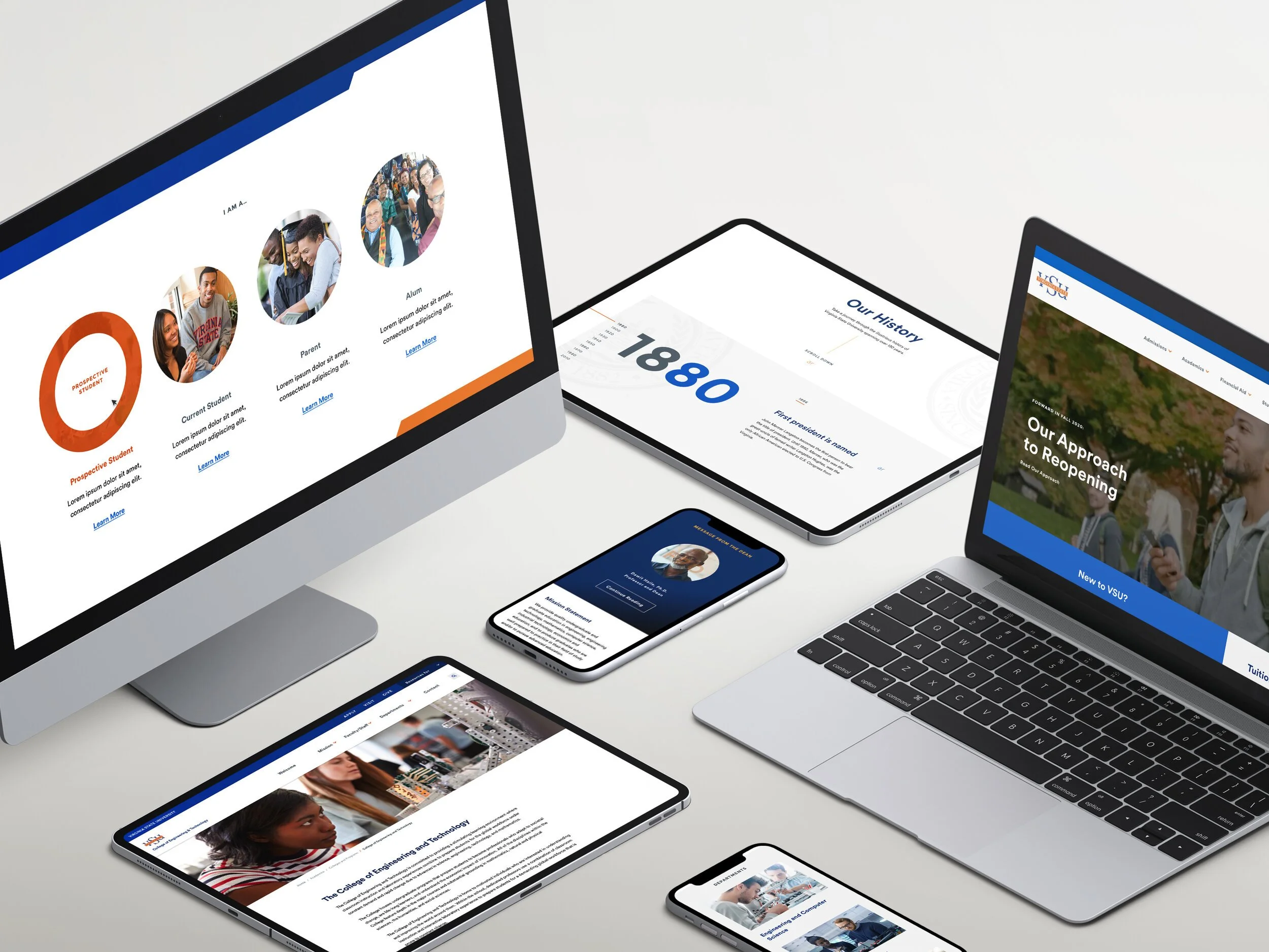 Virginia State University website redesign